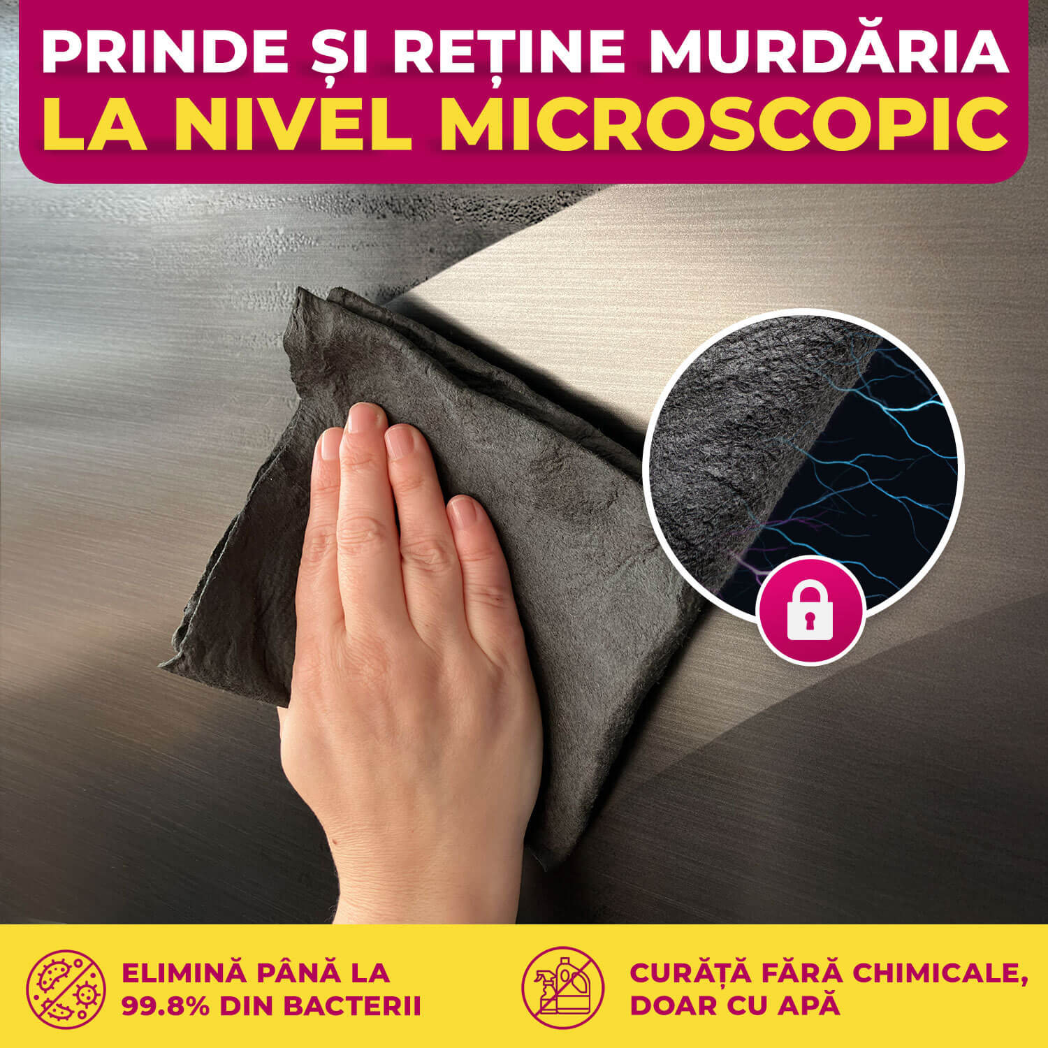 Laveta Magica Curata doar cu Apa